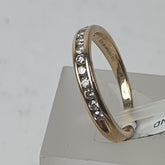 LADIES 14CT DIAMOND RING 2.3GMS Ring Size L / 6 US